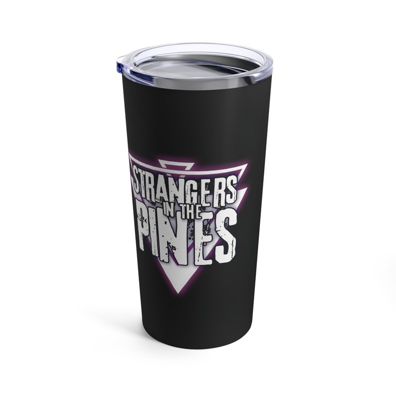 Von SCP und Horror-Rollenspiel inspirierter Becher - Strangers in the Pines Logo und Forrest - 20 Unzen Edelstahl | TTRPG und D&D Travel Mug mit See-Thru Deckel Bild 9