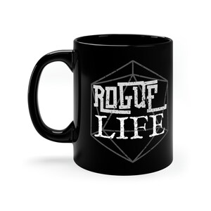 Schurkenleven Parodie Koffiemok | DND-cadeau voor onopvallende spelers | RPG Tafelblad Gaming Cup afbeelding 5