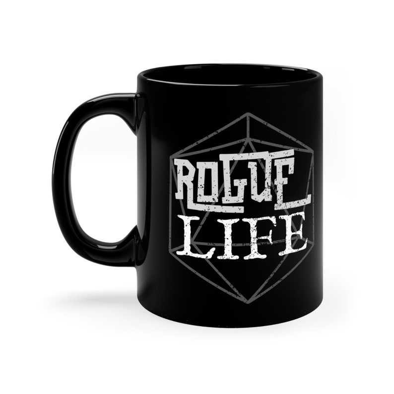 Schurkenleven Parodie Koffiemok | DND-cadeau voor onopvallende spelers | RPG Tafelblad Gaming Cup afbeelding 5