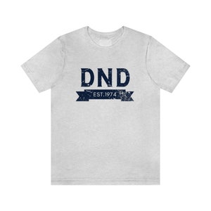 DND 1974 T-Shirt | Retro College Style Tee | Dungeons and Dragons Apparel | RPG Gift for Tabletop Gamers | Gamer Clothing | Free Us Shipping image 5