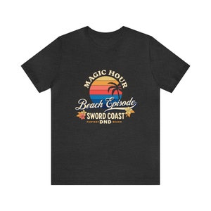 Camisa Dnd| Costa da espada & gráfico do pores do sol DND de <br> Entrega Rápida? Presente DnD | Amante do verão | Gráfico vintage | Frete grátis para os EUA imagem 6