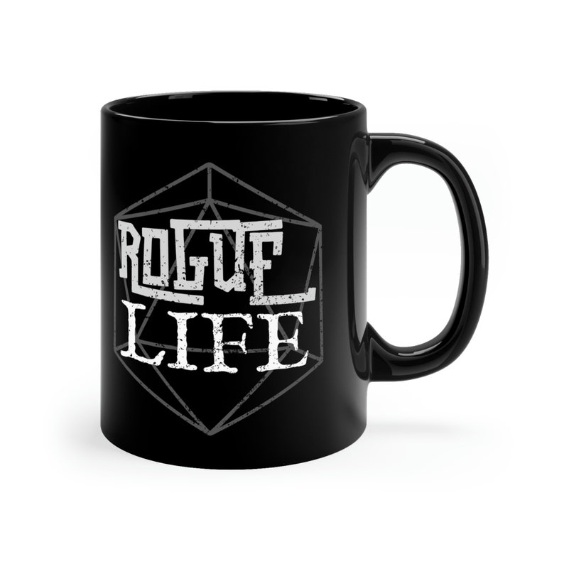 Schurkenleven Parodie Koffiemok | DND-cadeau voor onopvallende spelers | RPG Tafelblad Gaming Cup afbeelding 6
