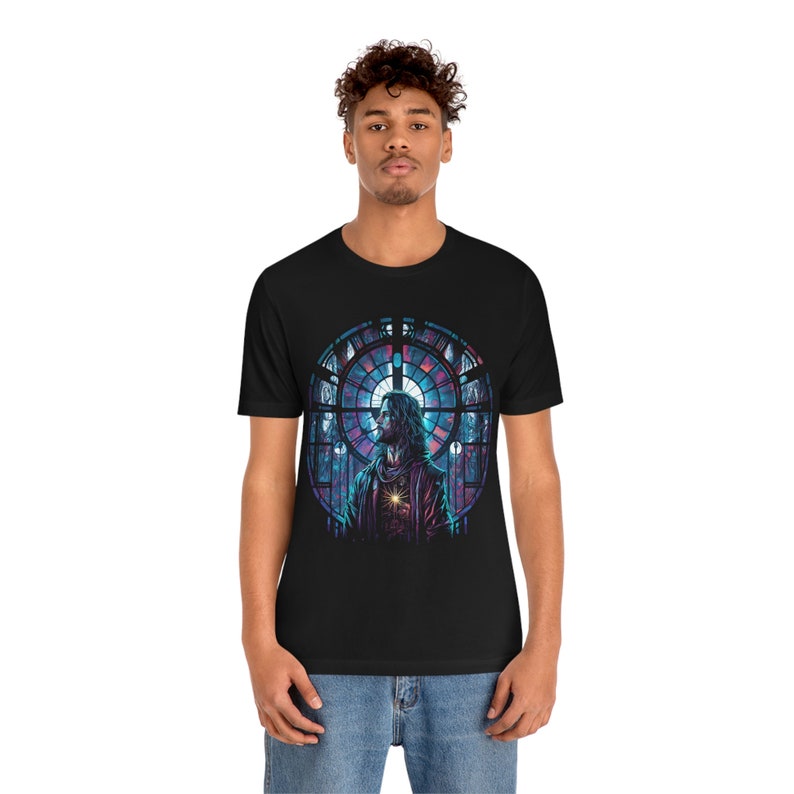 Cyberpunk T-Shirt | Stain Glass | Synthwave | Cyberpunk Fashion | Gamer Shirt | Anime Fan | Blade Runner Inspired Shirt image 5