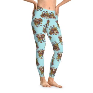 Fantasy-inspired Treasure Chest Leggings for Women: Casual and Comfy Leggings - Perfect Christmas Gift for Her