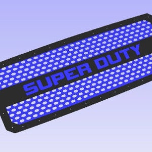 SVG file For Laser or Plasma Cutting 2011-2015 Ford F250 Super Duty Grill DXF
