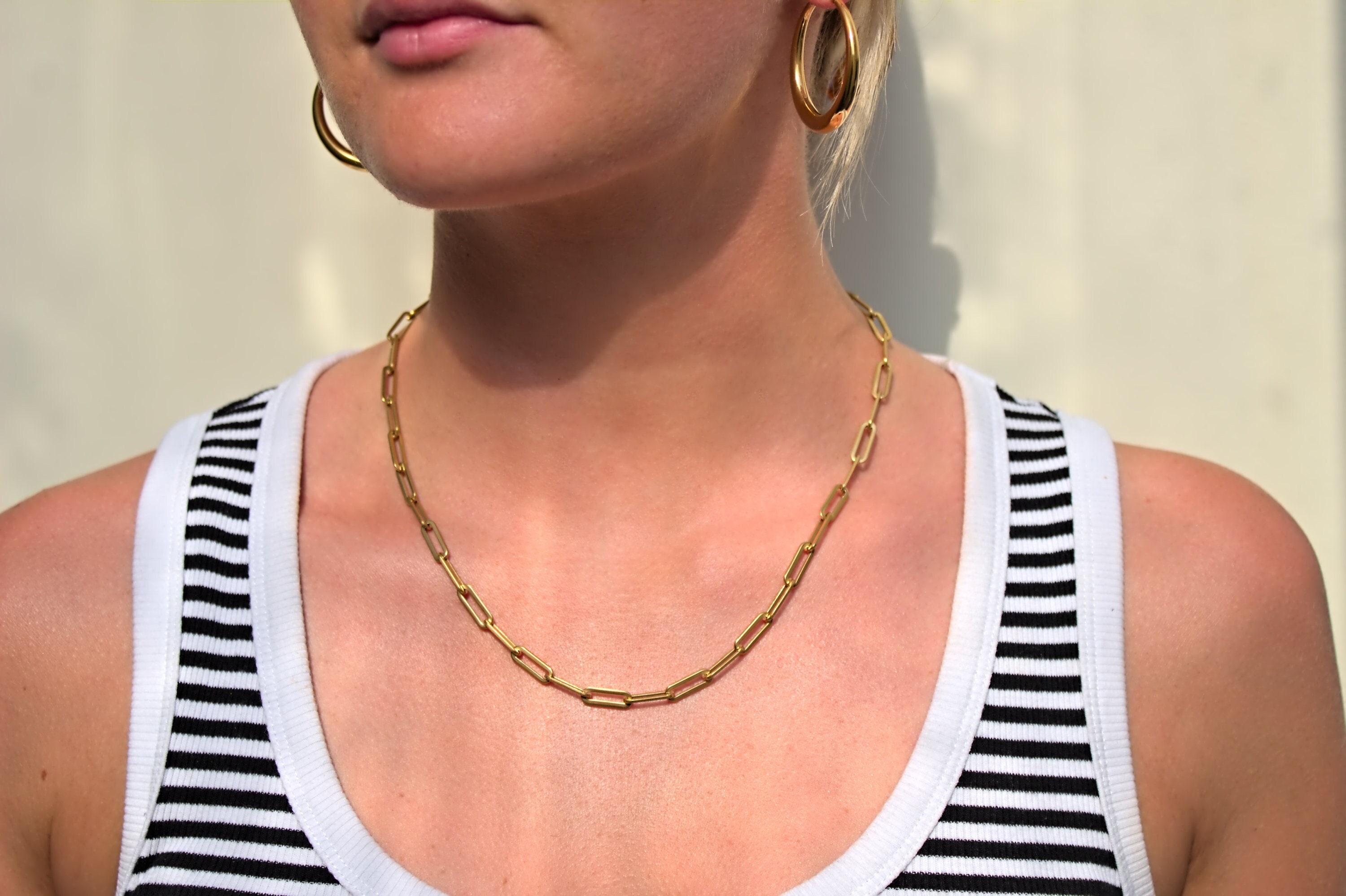 Icing Select 18k Gold Plated Paperclip Chain Necklace | Icing US
