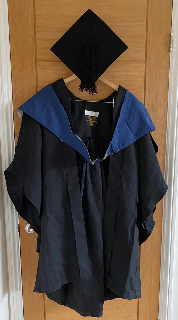 Vintage Ede and Ravenscroft Black Gown Sash and Graduation Mortarboard Etsy UK