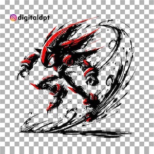 Shadow The hedgehog artwork design, Shadow PNG arquivo transparente, Sonic clipart digital download
