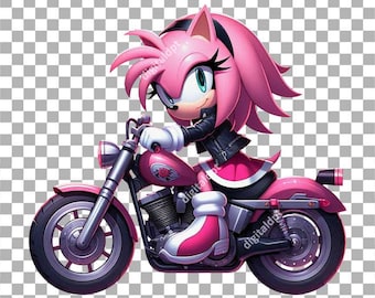 Amy Rose PNG Clipart: Illustrazione trasparente (download digitale)