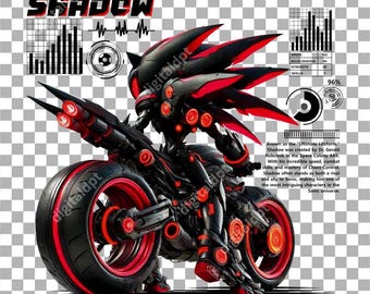 Shadow the Hedgehog PNG: Clipart Fan Art (file trasparente)