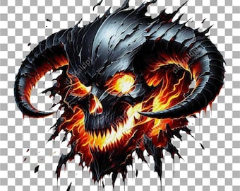 Balrog PNG Clipart , Dark Fantasy Monster Design for Printing