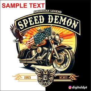 Motorrad-Club Design: T-Shirt, Hoodie, Poster Bild (PNG)