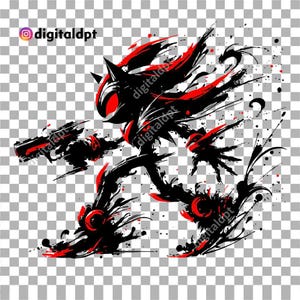 Shadow digital clipart design, Shadow PNG transparent file, design for t-shirt, poster, mug, hoodie, etc