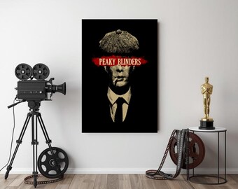 Peaky Blinders Digitalposter – Wandbild inspiriert von Tommy Shelby aus der TV-Serie – Minimalistischer Filmdruck – Sofort-Download