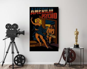Digitales Poster zu American Psycho – Inspiriert vom Kultfilm – Minimalistischer Filmdruck – Sofort-Download