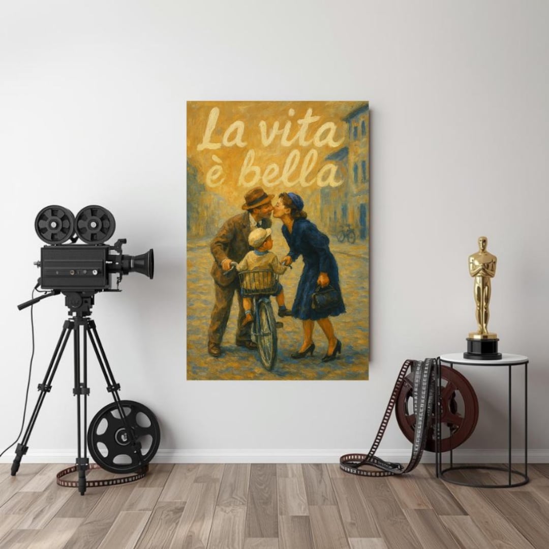 Life is Beautiful Digital Poster – Roberto Benigni Movie Wall Art ...