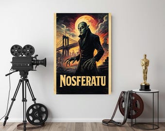 Nosferatu-Digitalposter – Klassisches Horrorfilm-Wandbild, inspiriert vom Film – Expressionistischer Kinodruck – Sofort-Download