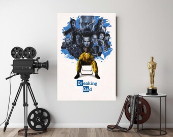 Poster im Stil von Breaking Bad zum Ausdrucken, Heisenberg-Wandbild, Walter-White-Zitat, minimalistische TV-Serien-Deko, digitaler Download