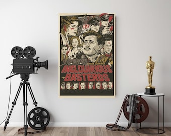 Inglourious Basterds – Digitales Poster – Inspiriert von Tarantinos Filmen – Minimalistischer Filmdruck – Sofort-Download