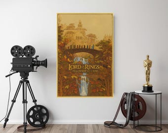 Der Herr der Ringe – Digitales Poster – Inspiriert von Fantasyfilmen – Künstlerischer Filmdruck – Sofort-Download