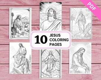 Jesus Christ Coloring Pages – 10 Printable Christian Sheets (PDF)