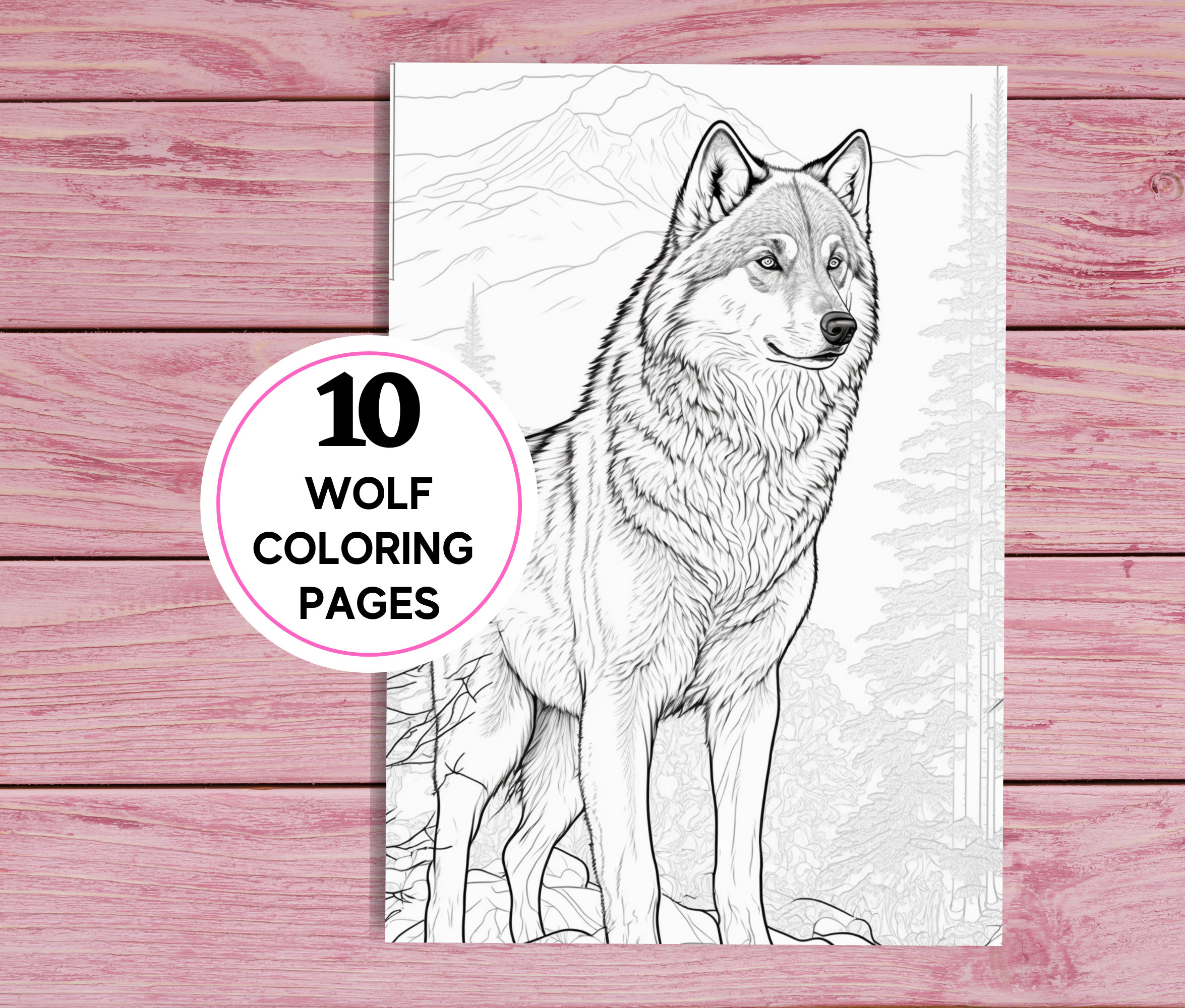 10 Bold Wolf Coloring Pages for Creative Kids