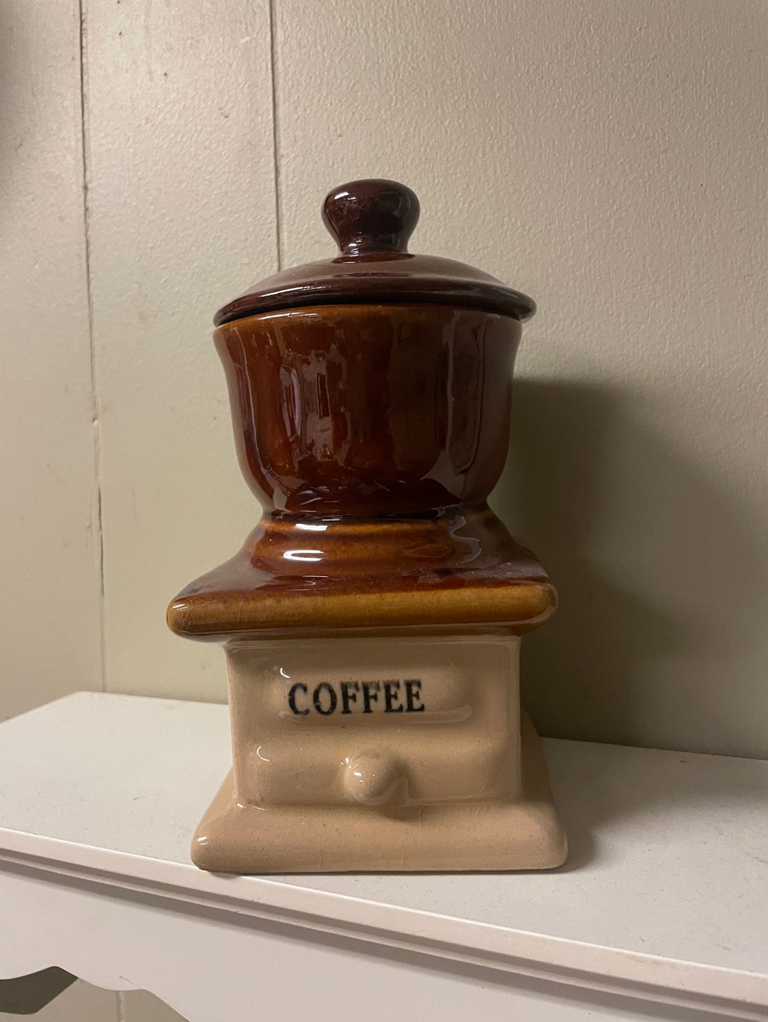 Vintage Coffee Canister Container With Lid. Etsy