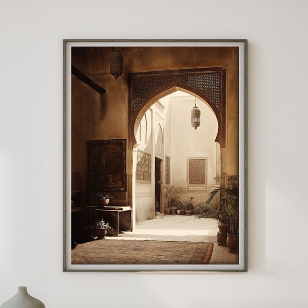 Whispers of Time: Baghdad Home 1920s | Nostalgic Middle Eastern Wall Art | SAKN Dar Collection