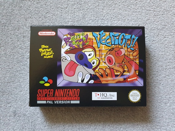 Ren & Stimpy Show Veediots Box - SNES - Super Nintendo - Etsy