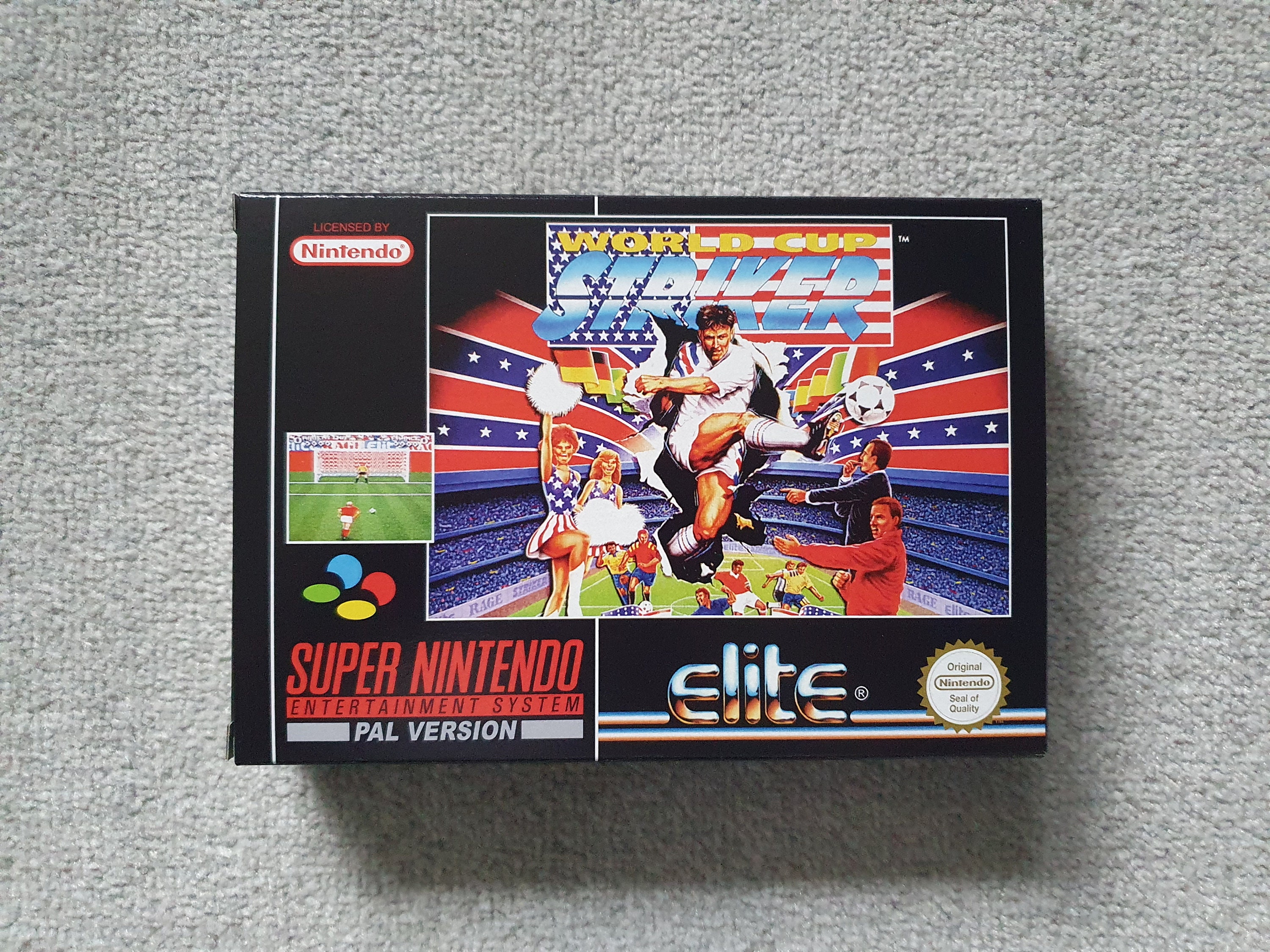 ★全セット ベルーガ✕アントノフ +BOX お得 World Cup Striker Box - SNES - Super Nintendo - Etsy