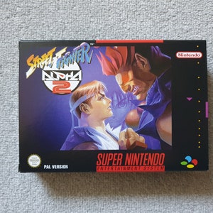 Street Fighter Alpha Box SNES Super Nintendo UK