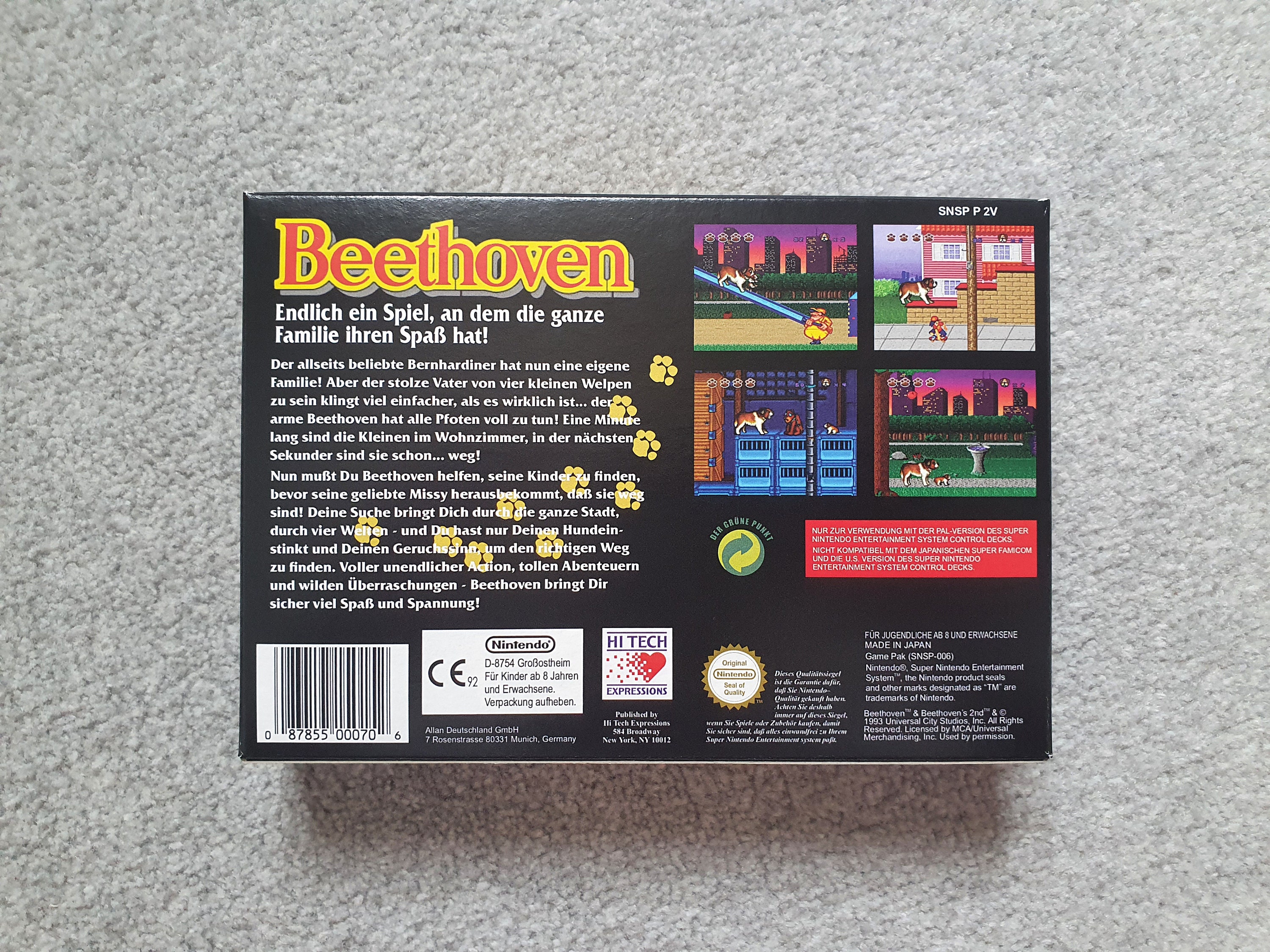 Beethoven Box - SNES - Super Nintendo - Etsy UK