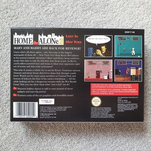 Home Alone 2: Lost in New York Box - SNES - Super Nintendo - Etsy UK