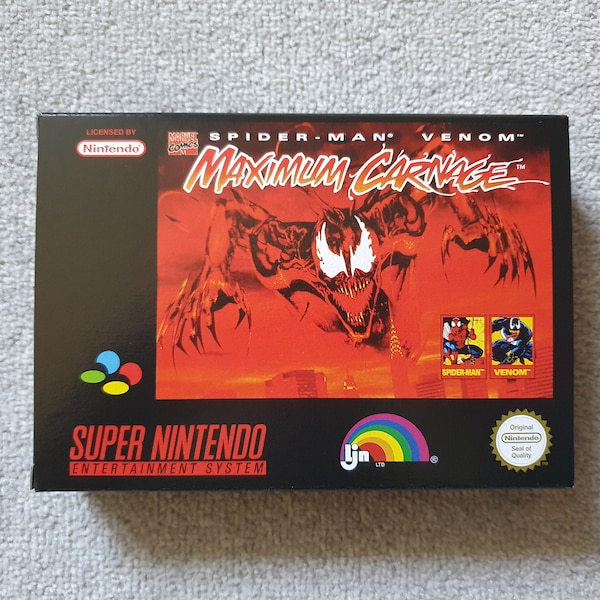 Spider-Man Venom Maximum Carnage Box - SNES - Super Nintendo