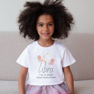ZODIAC LIBRA Custom Horoscope Girl Gift Custom Name Bodysuit Zodiac Tee Baby Gift Custom Baby Zodiac Gifts Baby Keepsake Name Baby Shirts