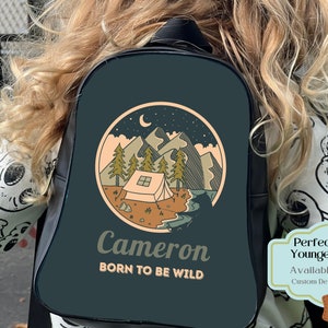 Sac à dos personnalisé Sacs d'école personnalisés pour les enfants d'âge préscolaire et maternelle Sacs à dos de voyage Camping, randonnée et sac de famille personnalisé assorti Cadeau