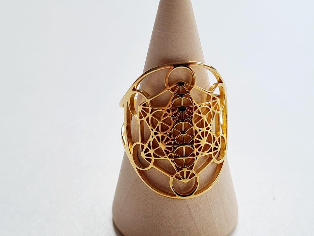 METATRON-Ring aus vergoldetem Edelstahl - Etsy.de