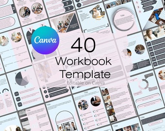 40種類以上のプレミアム電子書籍テンプレート Canva - リードマグネット＆プロフェッショナルワークブック