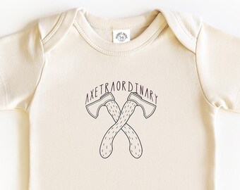Axextraordinary Camping Baby Onesie®, Perfect Baby Shower Gift, Infant Bodysuits for camping / Cute Campers Baby Gift Clothes