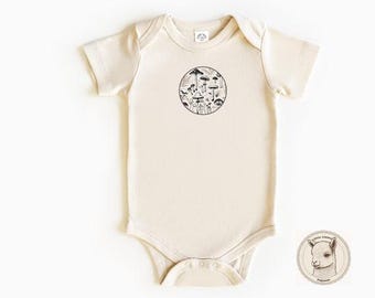Mushrooms Baby Onesie®, Nature-Themed Baby Shower Gifts, Infant Bodysuits for Mushroom Lovers, Newborn Onesie®