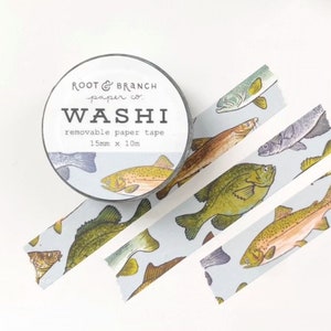 Freshwater Fishes Washi Tape