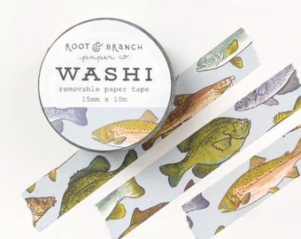 Freshwater Fishes Washi Tape