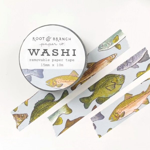 Freshwater Fishes Washi Tape