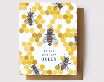To the Birthday Queen Honeybee Card