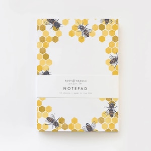 Honeybee + Honeycomb Notepad