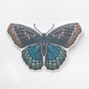 Red Spotted Purple Blue Butterfly Sticker