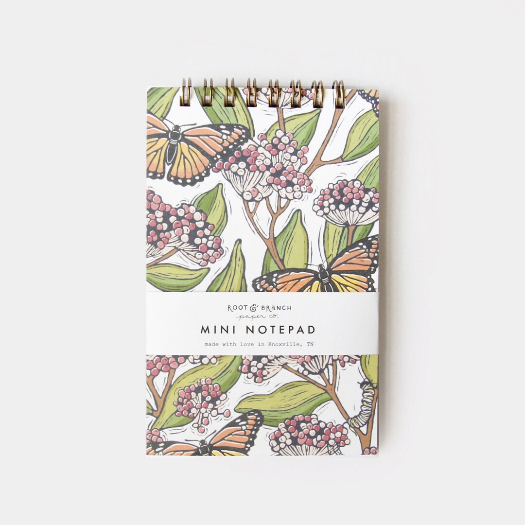 Milwuakee Notepad Monarch + Milkweed Mini Spiral Notepad - Etsy