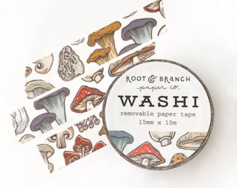 Mushroom + Fungi Washi Tape