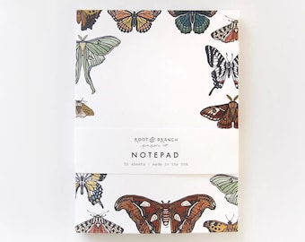 Butterfly + Moth Notepad