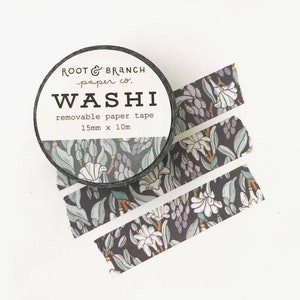 Moonlit Tuberose Floral Washi Tape